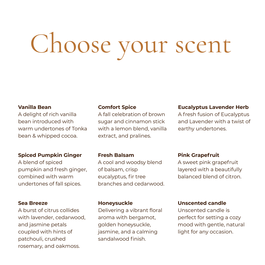 Custom girlfriend or wife gift candle — scent variant options