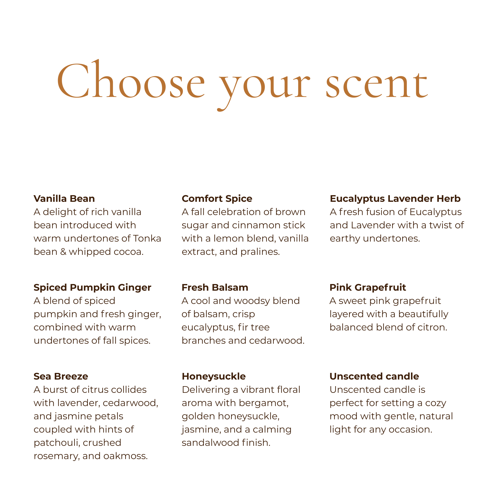 Custom grandma gift candle — scent variant options