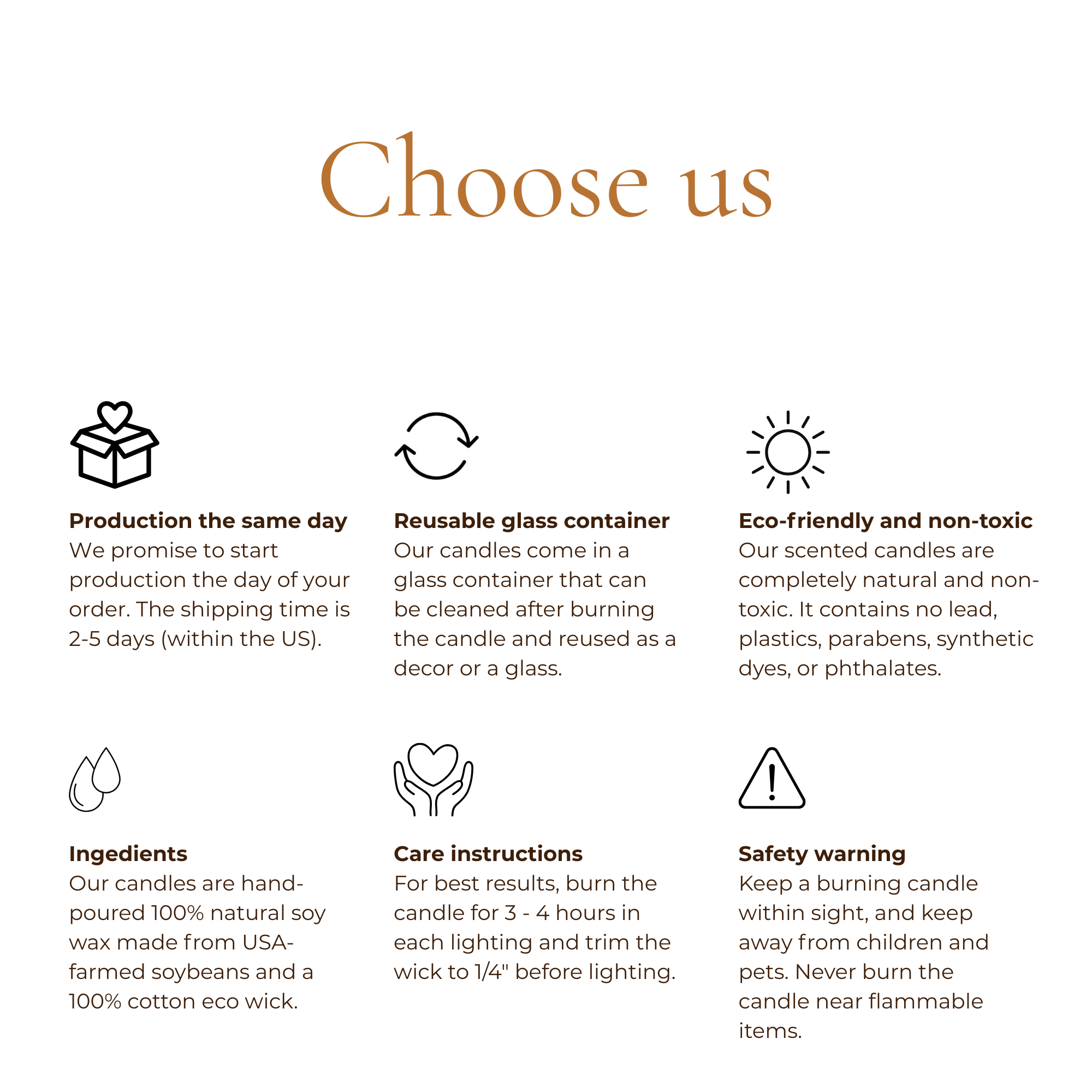 Custom candle for sister — information and specs